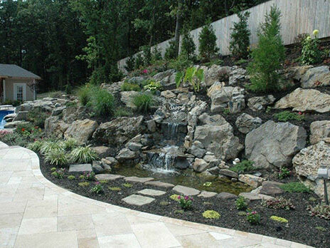 Natural-Rock-Waterfall-With-Fish-Pond-Smithtown-NY-1 Natural-Rock-Waterfall-With-Fish-Pond-Smithtown-NY-1